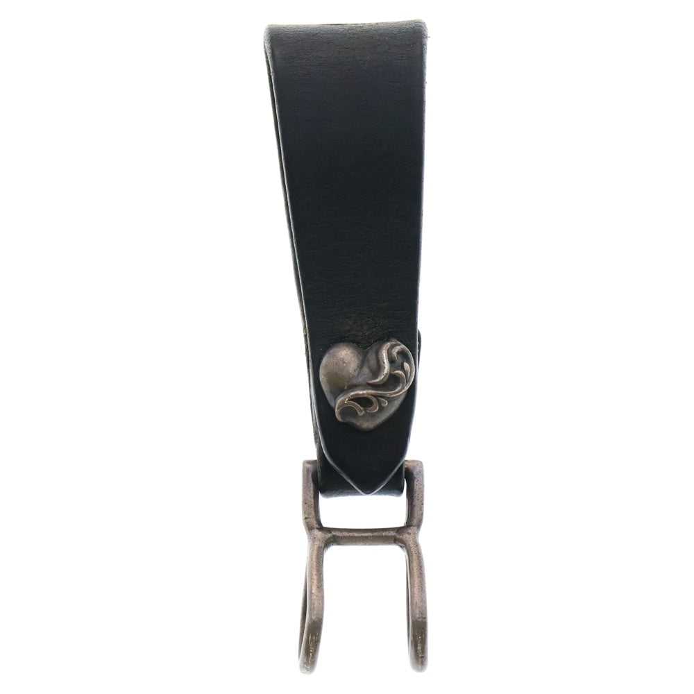 CHROME HEARTS(クロムハーツ) BELT LOOP ハートボールボタンレザーベルトループ