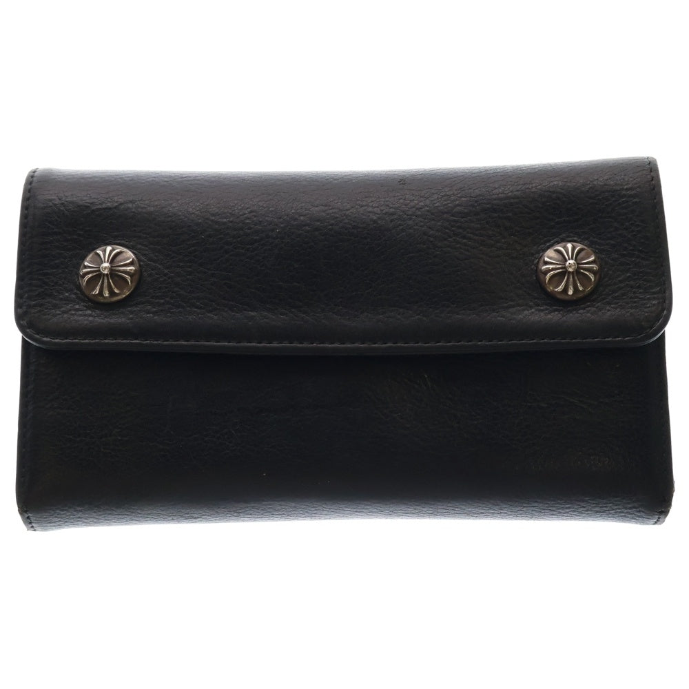 CHROME HEARTS クロムハーツWAVEウェーブ レザーウォレット 財布 CHROME HEARTS(クロムハーツ) WAVE ウェーブ レザーウォレット