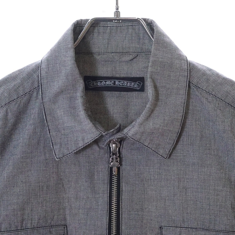 CHROME HEARTS(クロムハーツ) ダガージップチェック半袖シャツ