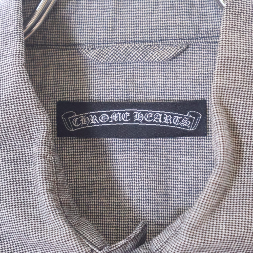 CHROME HEARTS(クロムハーツ) ダガージップチェック半袖シャツ