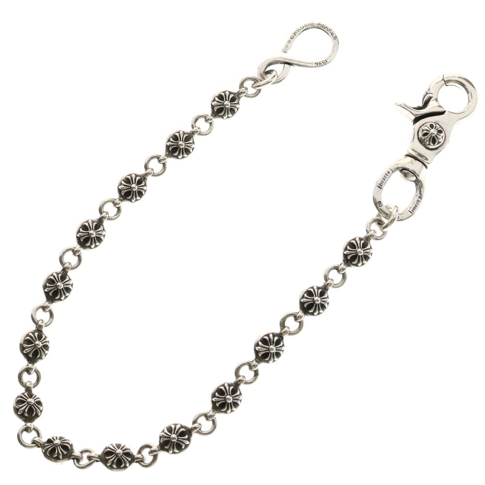 CHROME HEARTS(クロムハーツ) 2BALL SHORT-S/1クリップショート#2クロスボール ウォレットチェーン シルバー