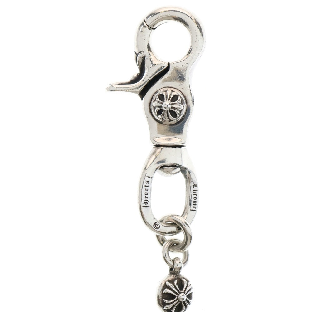 CHROME HEARTS(クロムハーツ) 2BALL SHORT-S/1クリップショート#2クロスボール ウォレットチェーン シルバー