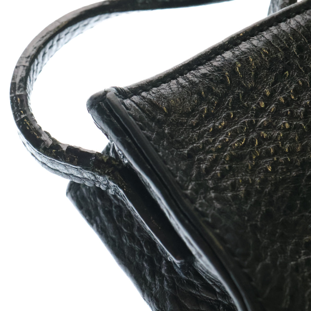CHROME HEARTS(クロムハーツ) SQ PKT FILIGREE CRS スクエアポケットフィリグリー フィリグリークロス装飾レザーショルダーバッグ