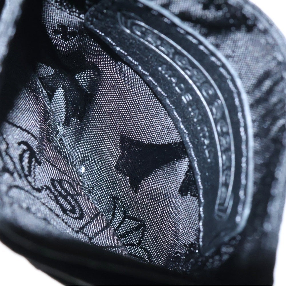 CHROME HEARTS(クロムハーツ) DOUBLE SIDE ダブルサイド 総柄ナイロンカードケース ブラック