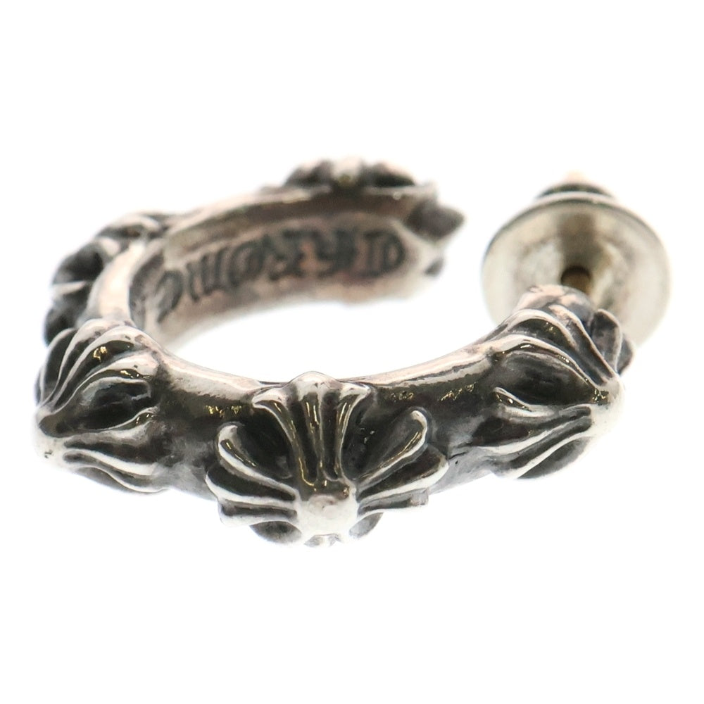CHROME HEARTS(クロムハーツ) HOOP CROSS クロスバンド フープピアス シルバー BCA100