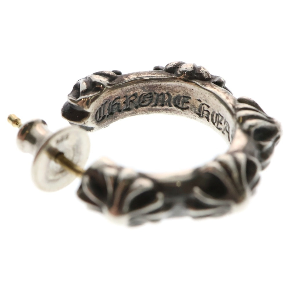 CHROME HEARTS(クロムハーツ) HOOP CROSS クロスバンド フープピアス シルバー BCA100