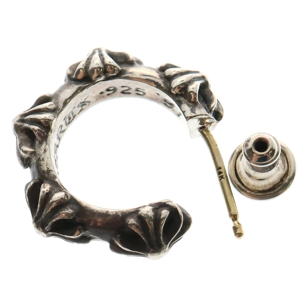 CHROME HEARTS(クロムハーツ) HOOP CROSS クロスバンド フープピアス シルバー BCA100