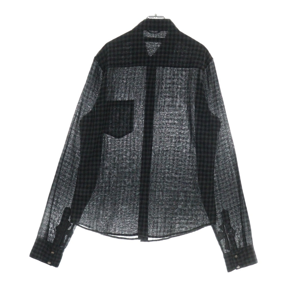 CHROME HEARTS(クロムハーツ) LOOSEENDS LS ルーズエンド チェック柄フローラルボタン長袖シャツ