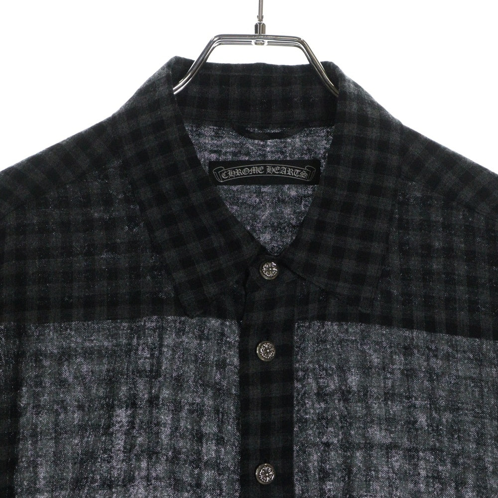 CHROME HEARTS(クロムハーツ) LOOSEENDS LS ルーズエンド チェック柄フローラルボタン長袖シャツ