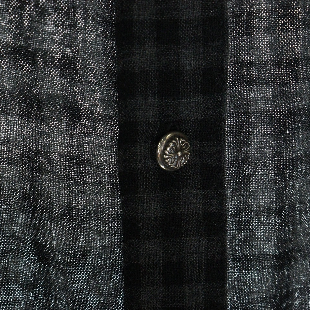 CHROME HEARTS(クロムハーツ) LOOSEENDS LS ルーズエンド チェック柄フローラルボタン長袖シャツ