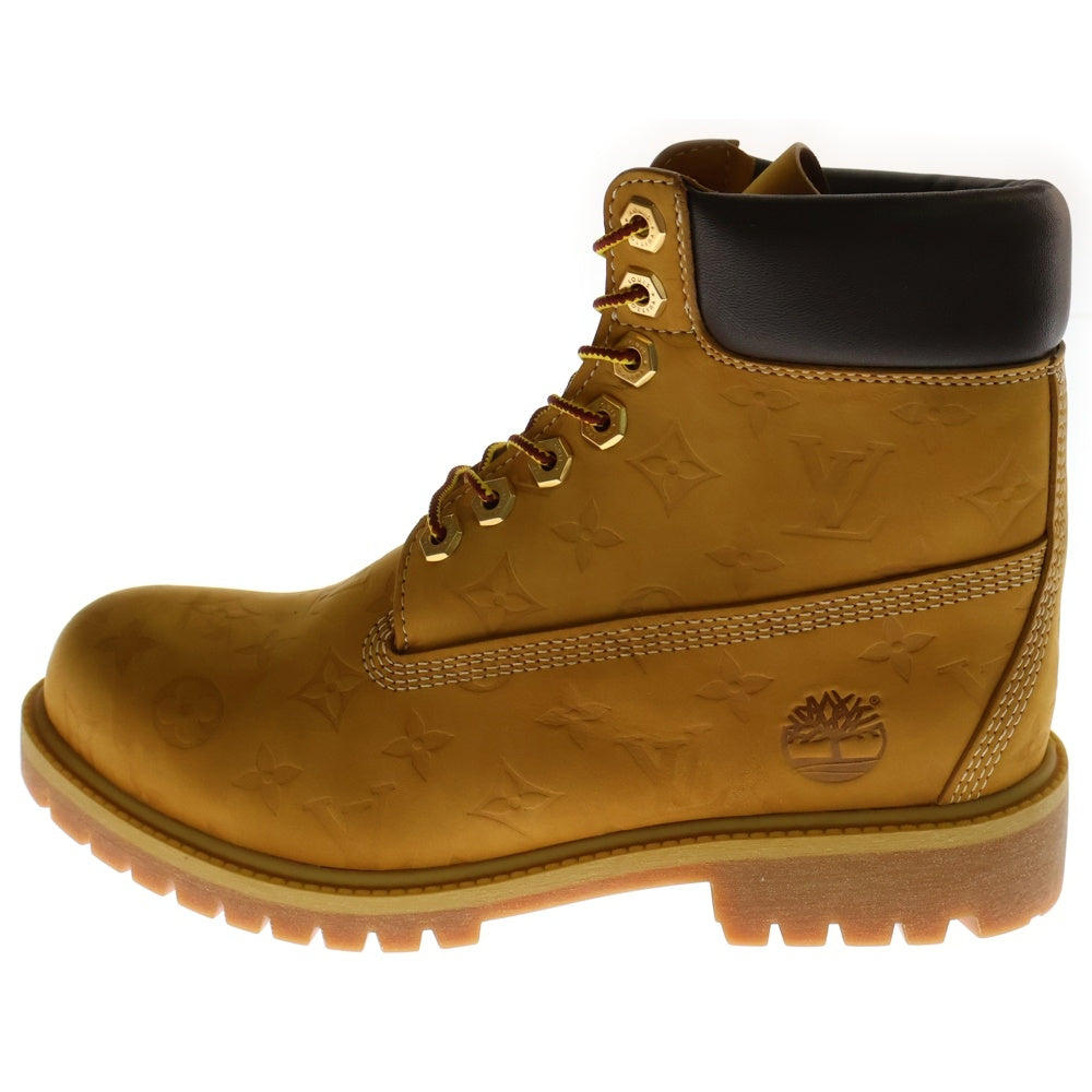 LOUIS VUITTON(ルイヴィトン) ×Timberland Monogram Embossed 6inch Ankle Boot ティンバーランド アンクルブーツ ウィート モノグラム ハイカットシューズ ブラウン US8 1/2