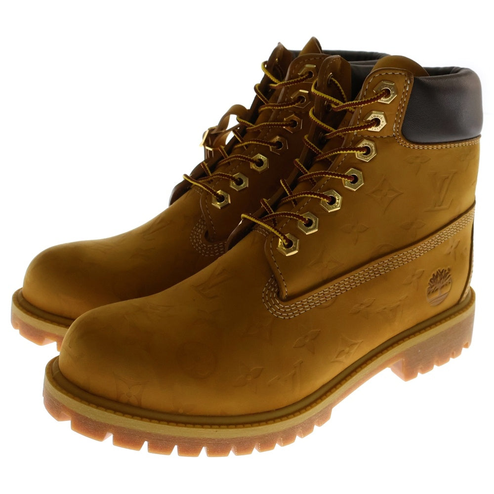 LOUIS VUITTON(ルイヴィトン) ×Timberland Monogram Embossed 6inch Ankle Boot ティンバーランド アンクルブーツ ウィート モノグラム ハイカットシューズ ブラウン US8 1/2
