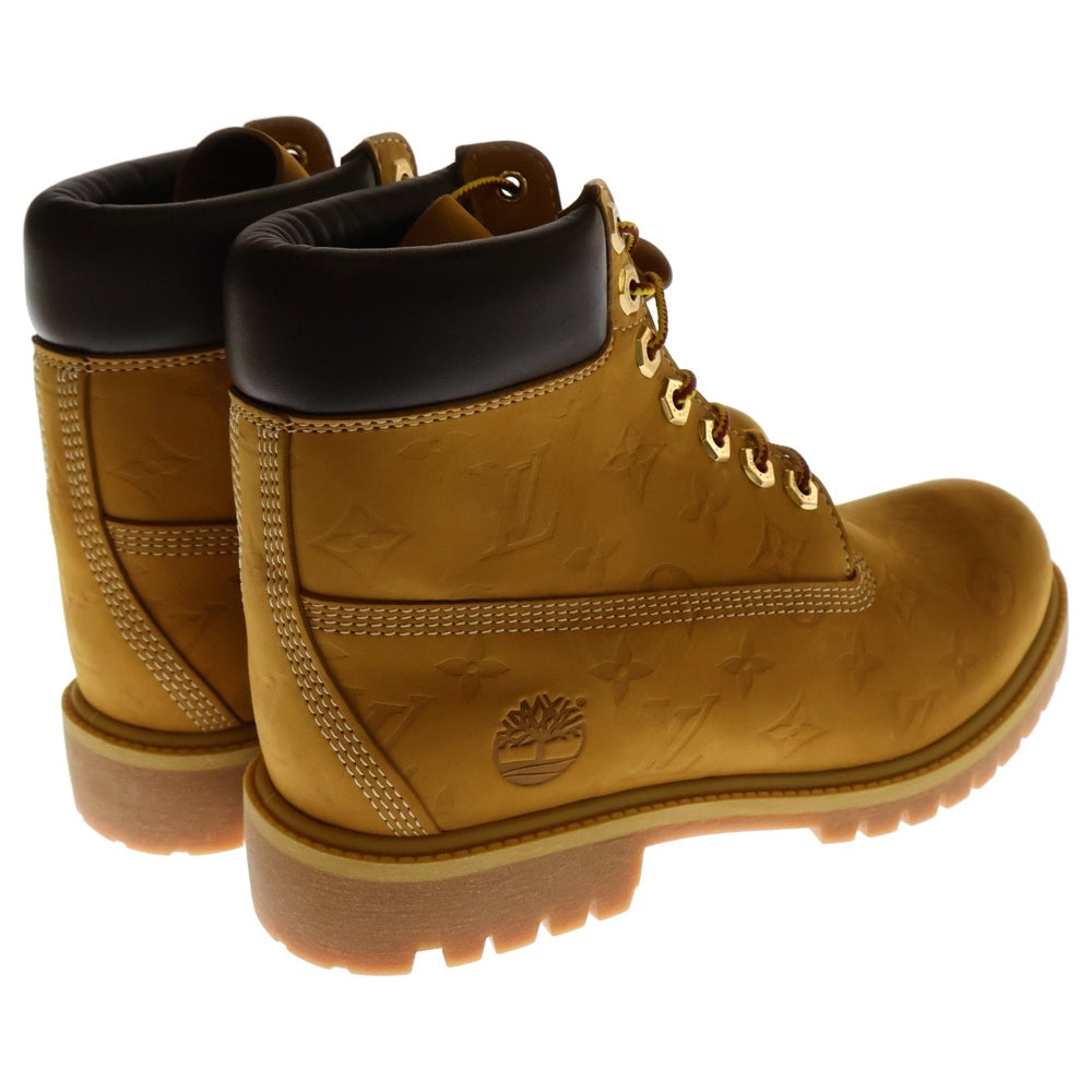 LOUIS VUITTON(ルイヴィトン) ×Timberland Monogram Embossed 6inch Ankle Boot ティンバーランド アンクルブーツ ウィート モノグラム ハイカットシューズ ブラウン US8 1/2