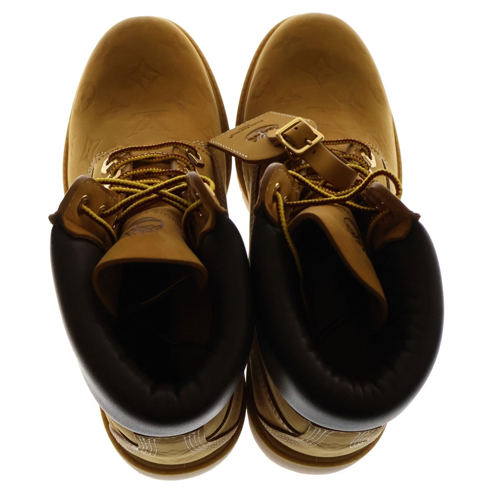 LOUIS VUITTON(ルイヴィトン) ×Timberland Monogram Embossed 6inch Ankle Boot ティンバーランド アンクルブーツ ウィート モノグラム ハイカットシューズ ブラウン US8 1/2