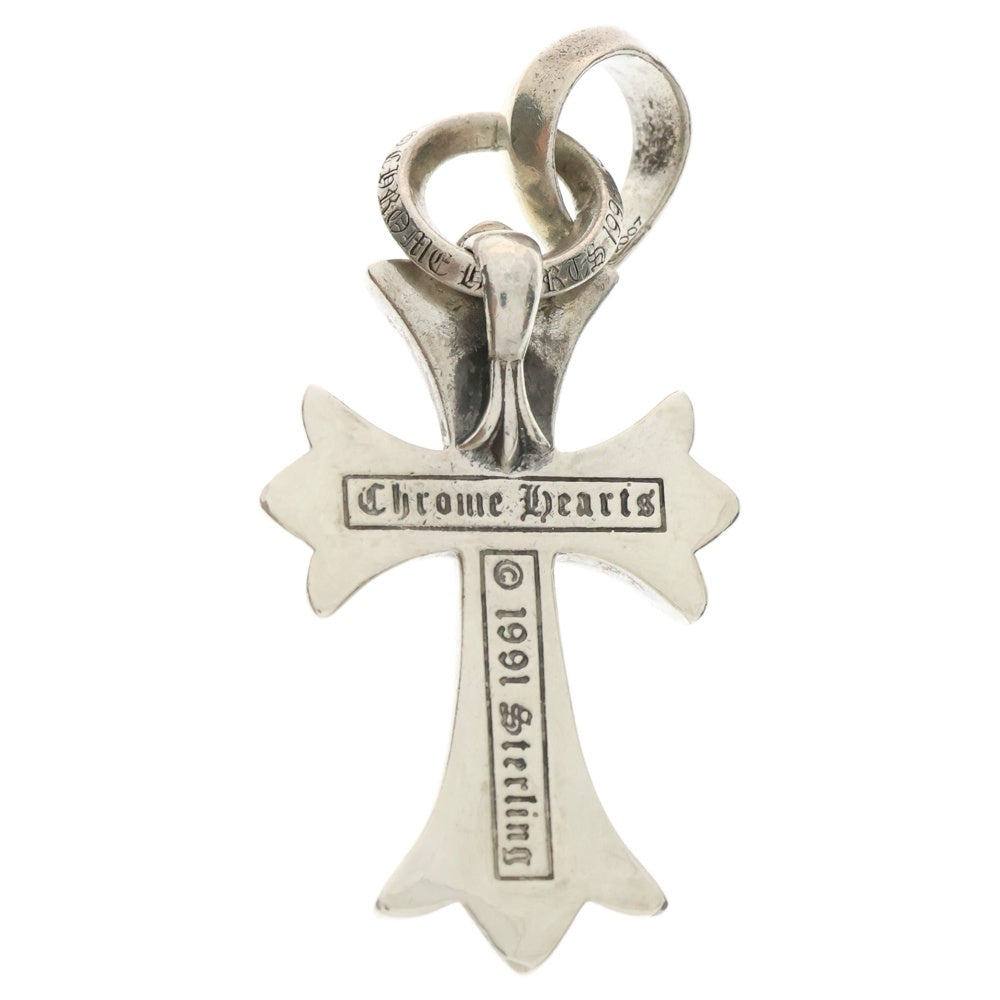 CHROME HEARTS(クロムハーツ) CH CRS SML W/BALE Wベイル スモールCHクロス ペンダントトップ シルバー BCA218