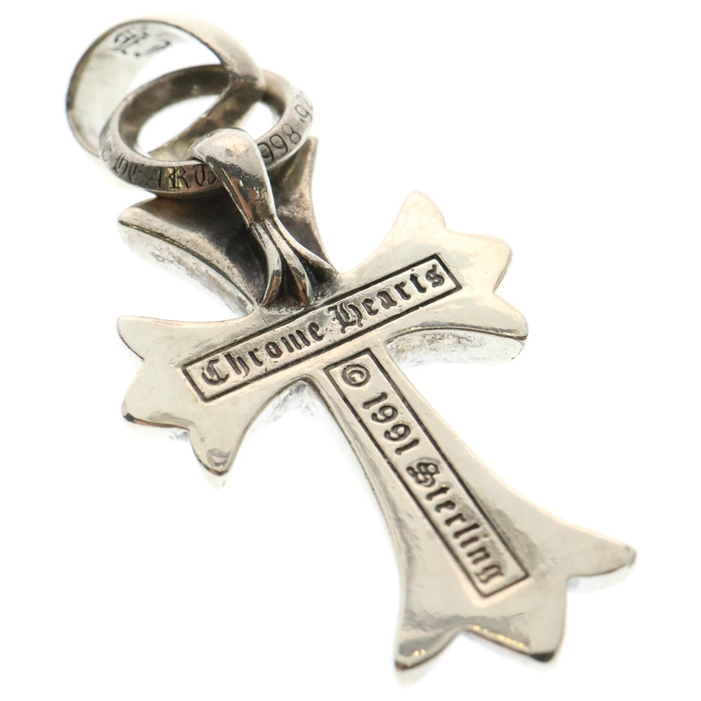 CHROME HEARTS(クロムハーツ) CH CRS SML W/BALE Wベイル スモールCHクロス ペンダントトップ シルバー BCA218