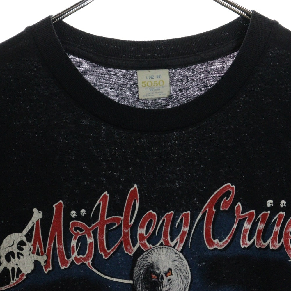 VINTAGE(ヴィンテージ) 80's Motley Crue モトリークルー バンドツアー 半袖Tシャツ カットソー ブラック