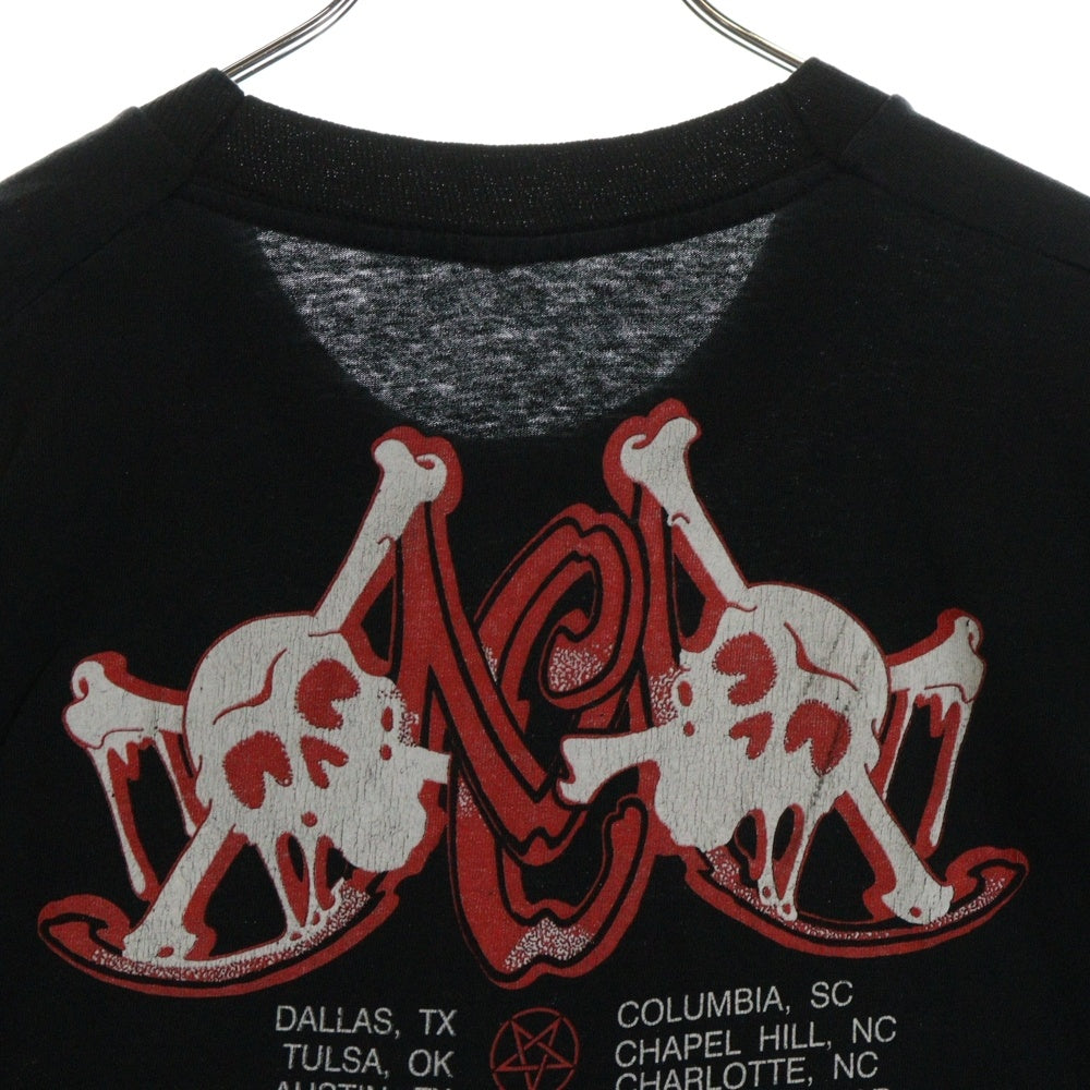 VINTAGE(ヴィンテージ) 80's Motley Crue DR.FEELGOOD モトリークルー プリント 半袖Tシャツ カットソー ブラック
