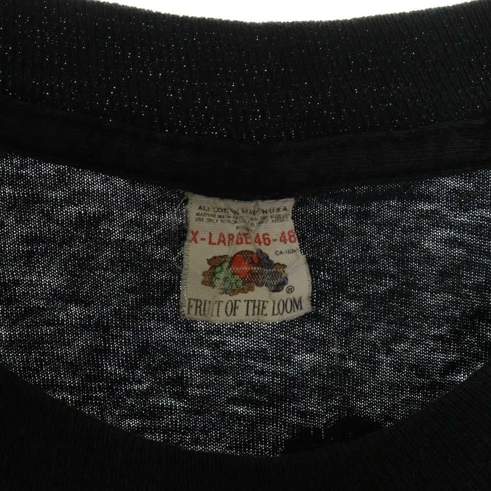 VINTAGE(ヴィンテージ) 80's Motley Crue DR.FEELGOOD モトリークルー プリント 半袖Tシャツ カットソー ブラック