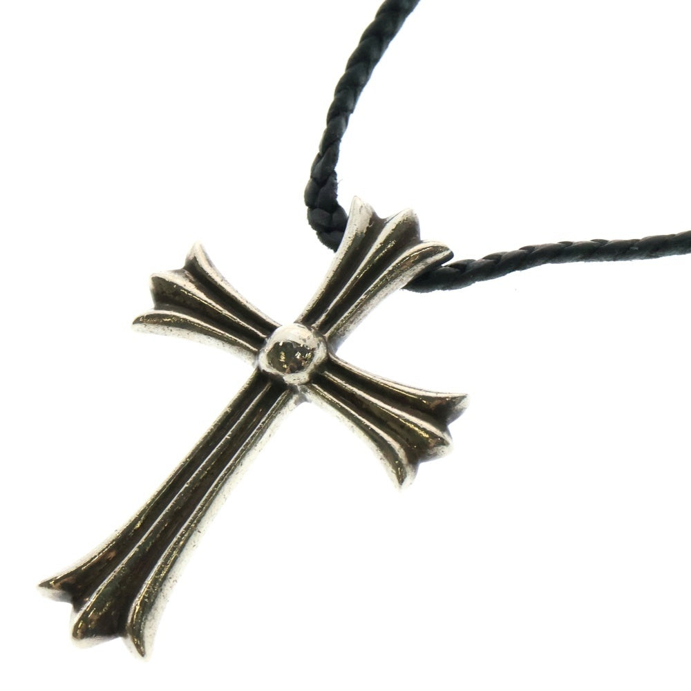 CHROME HEARTS(クロムハーツ) CH CRS LG BC ラージCHクロス Wボロチップ シルバーネックレス