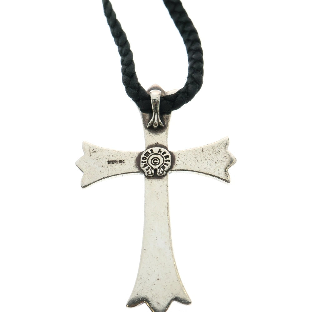 CHROME HEARTS(クロムハーツ) CH CRS LG BC ラージCHクロス Wボロチップ シルバーネックレス