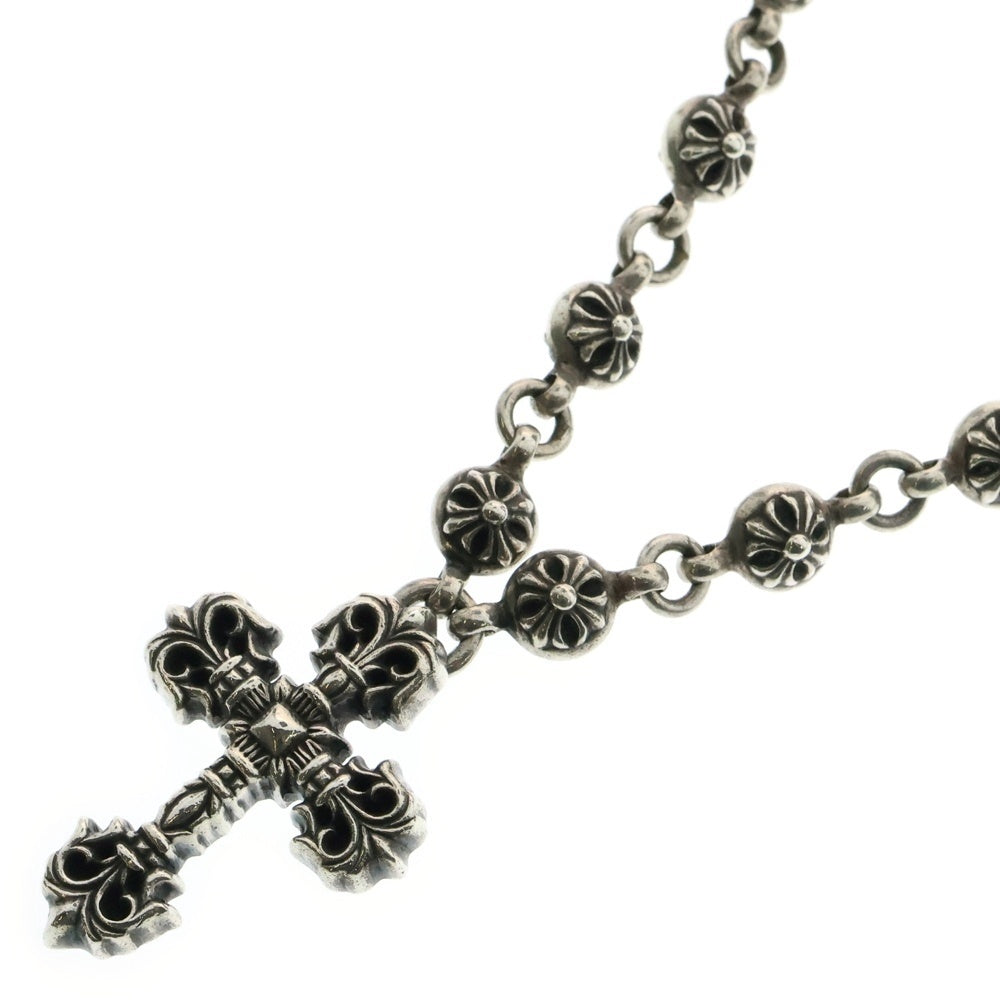 CHROME HEARTS(クロムハーツ) #1 CRS CHN FILIG CRS クロスボールチェーン フィリグリークロスXS ネックレス シルバー