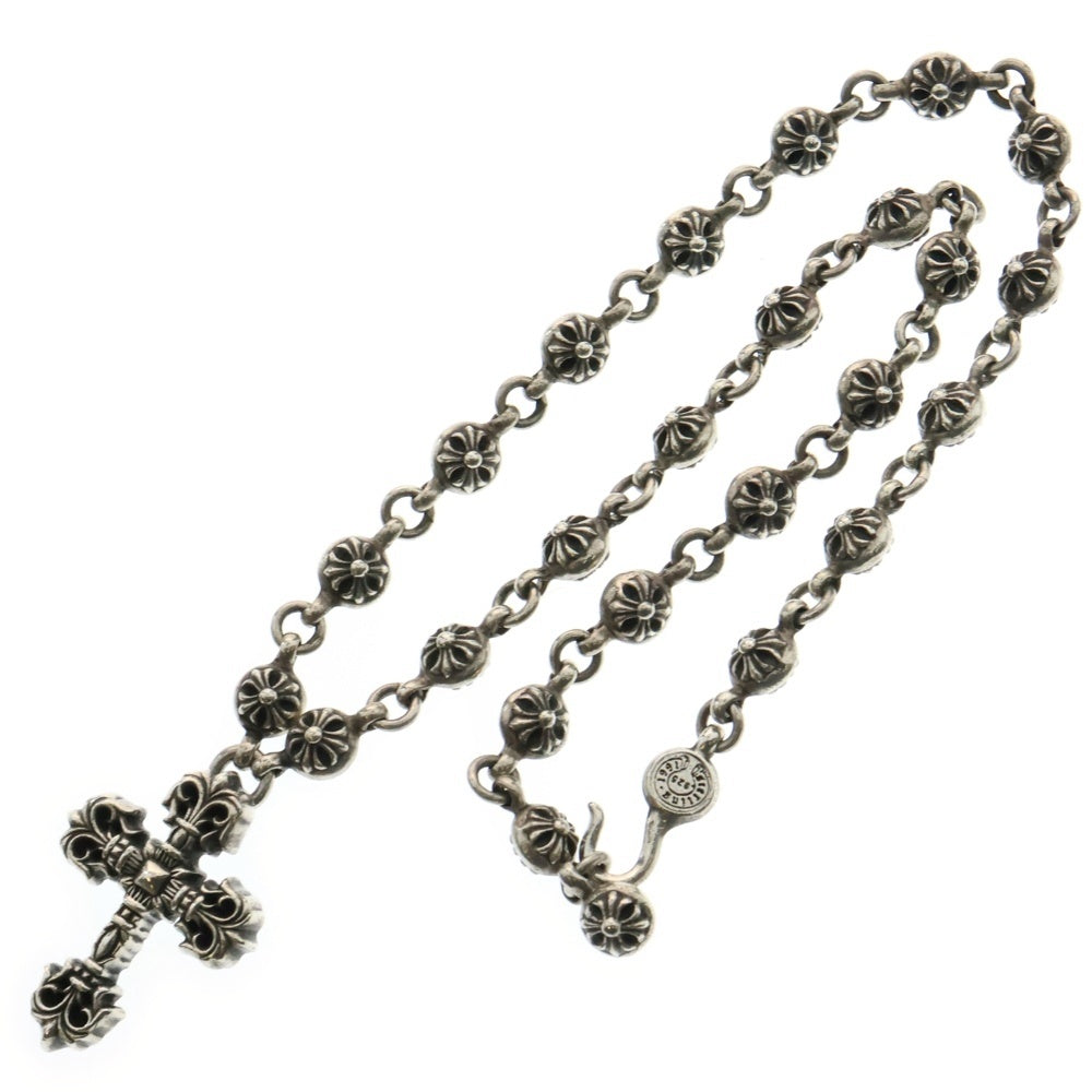 CHROME HEARTS(クロムハーツ) #1 CRS CHN FILIG CRS クロスボールチェーン フィリグリークロスXS ネックレス シルバー