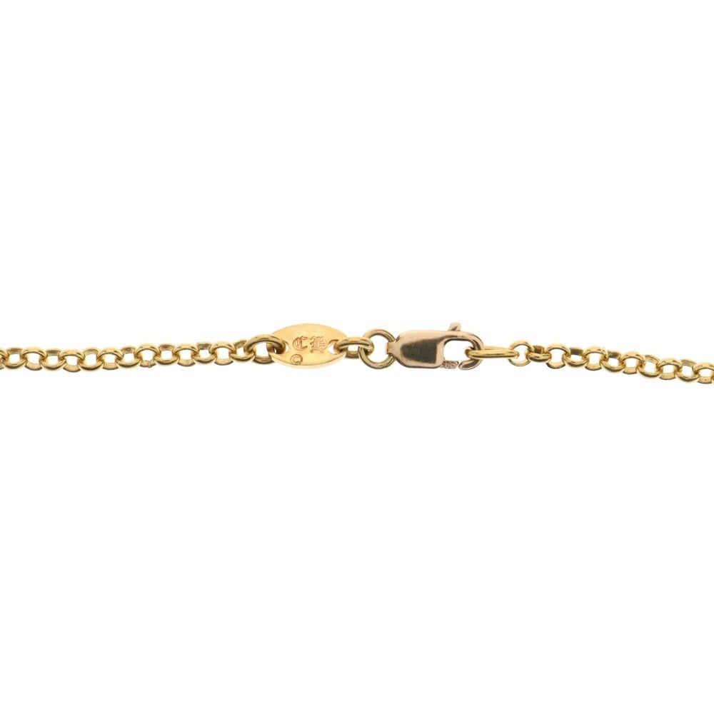 CHROME HEARTS(クロムハーツ) 22K NECKCHAIN R20 ロールチェーンネックレス 20inch ゴールド BCA011