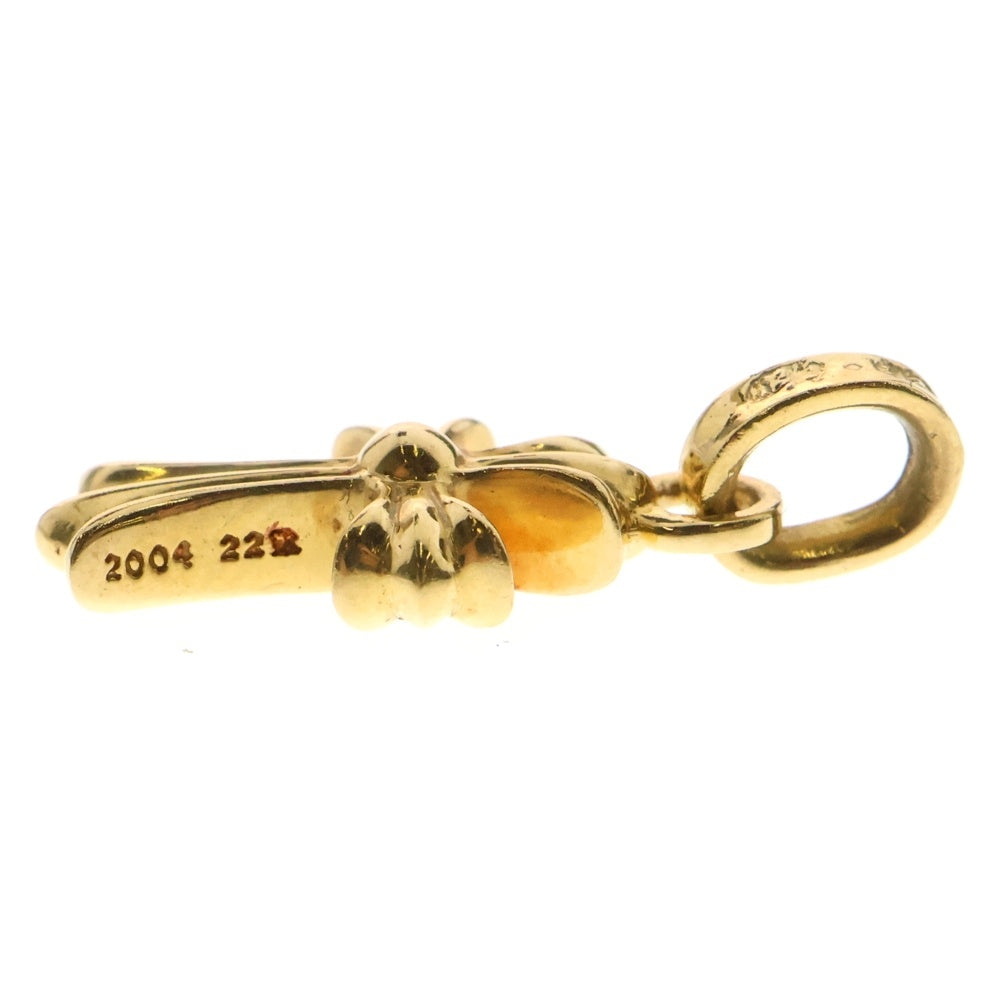 CHROME HEARTS(クロムハーツ) 22K CRS BBYFAT P/DIA ベイビーファットクロス PAVEダイヤ ペンダントトップ ゴールド BCA035