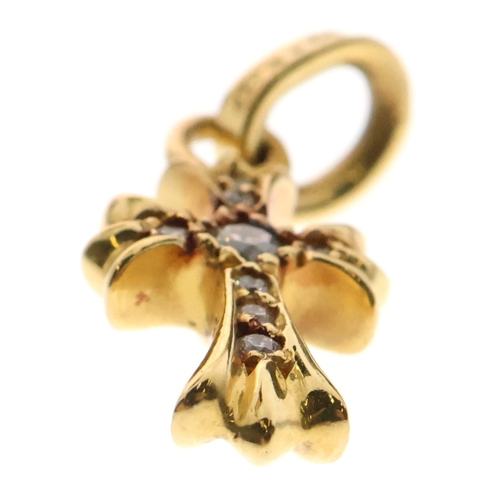 CHROME HEARTS(クロムハーツ) 22K CRS BBYFAT P/DIA ベイビーファットクロス PAVEダイヤ ペンダントトップ ゴールド BCA035