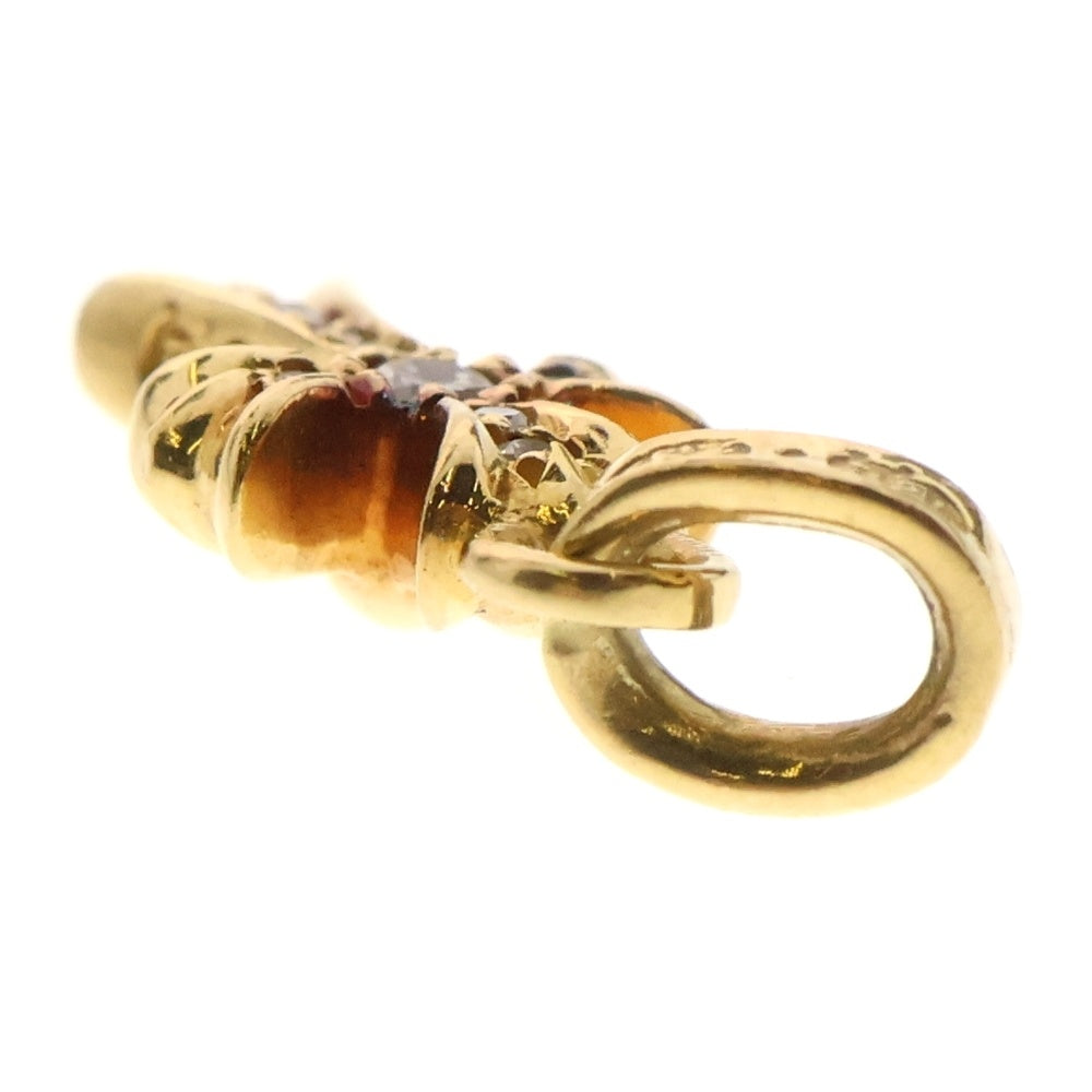 CHROME HEARTS(クロムハーツ) 22K CRS BBYFAT P/DIA ベイビーファットクロス PAVEダイヤ ペンダントトップ ゴールド BCA035