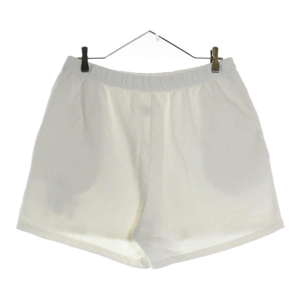 CHROME HEARTS(クロムハーツ) GRP Y NOT Sweat Shorts ワイノットスウェットショートパンツ ハーフパンツ ショーツ レザートリプルクロスパッチ シルバープレート ホワイト