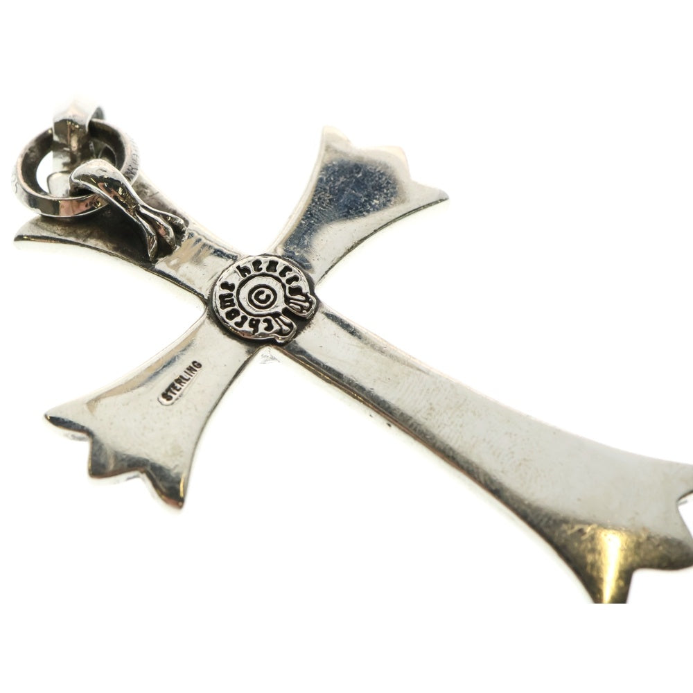 CHROME HEARTS(クロムハーツ) CH CRS LG W BALE ラージCHクロス Wベイル シルバーネックレストップ