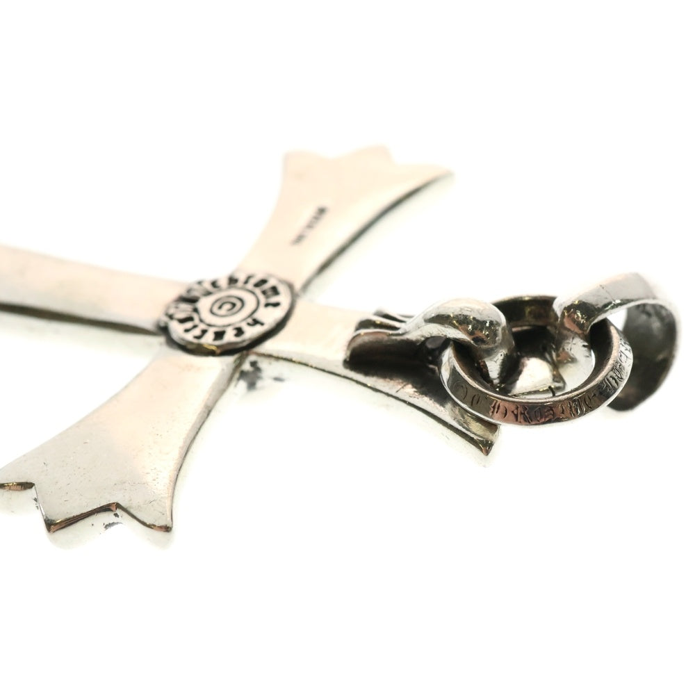 CHROME HEARTS(クロムハーツ) CH CRS LG W BALE ラージCHクロス Wベイル シルバーネックレストップ