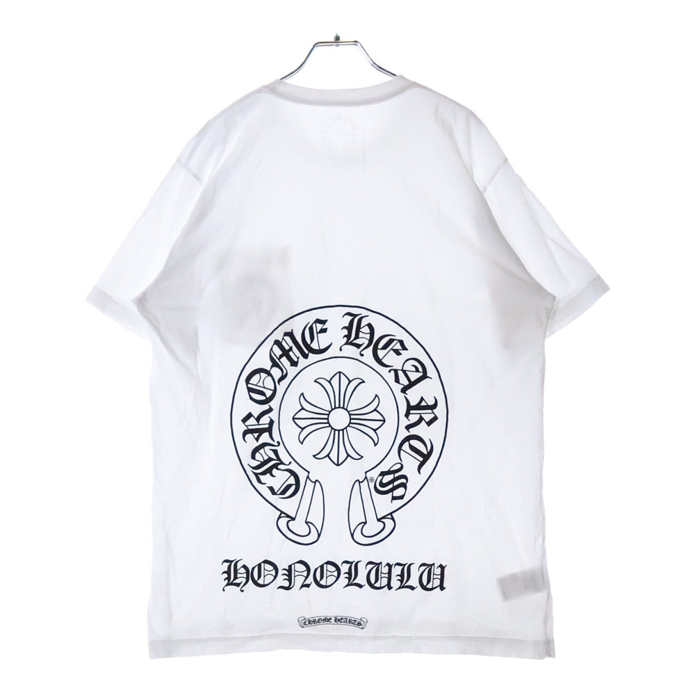 CHROME HEARTS(クロムハーツ) Honolulu Back CH Plus Tee ホノルルバックCHプラス半袖Tシャツ ホワイト