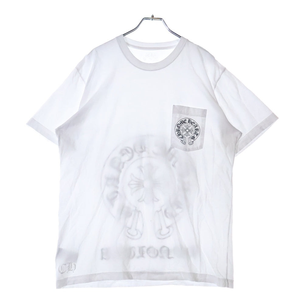 CHROME HEARTS(クロムハーツ) Honolulu Back CH Plus Tee ホノルルバックCHプラス半袖Tシャツ ホワイト