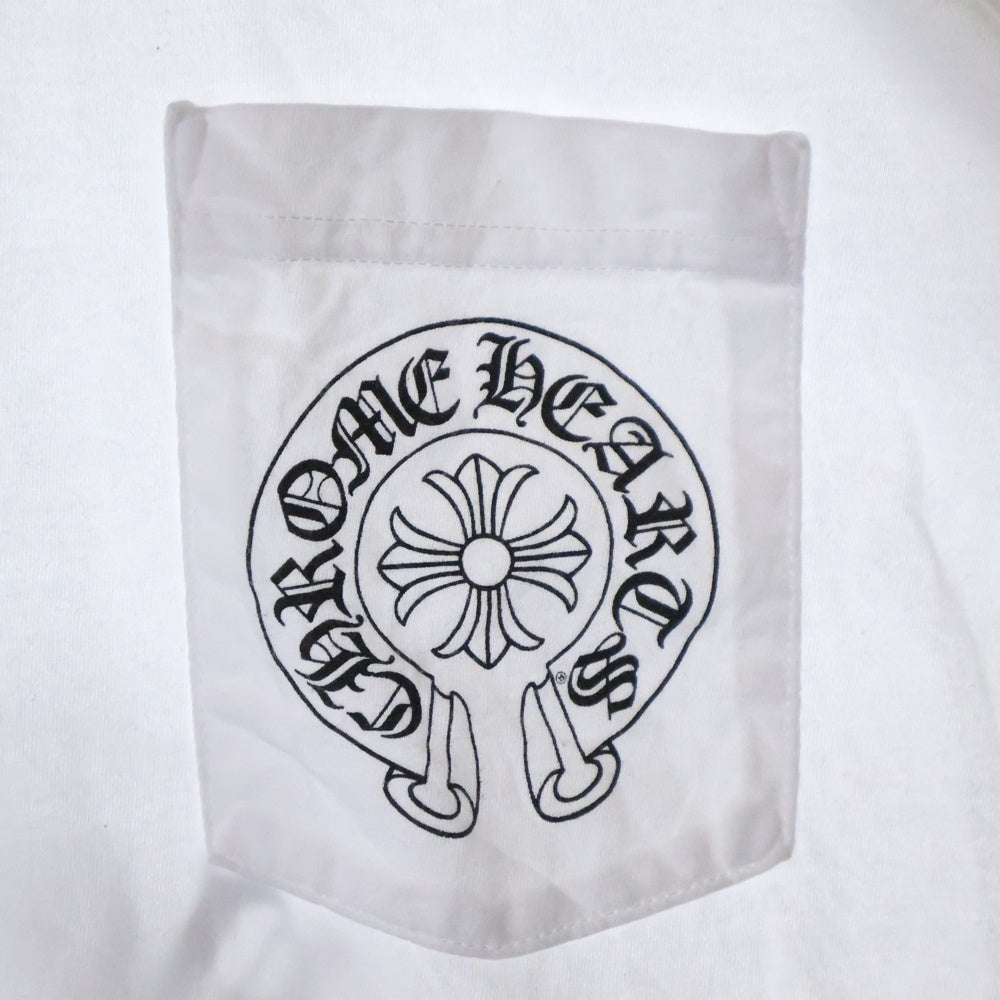 CHROME HEARTS(クロムハーツ) Honolulu Back CH Plus Tee ホノルルバックCHプラス半袖Tシャツ ホワイト