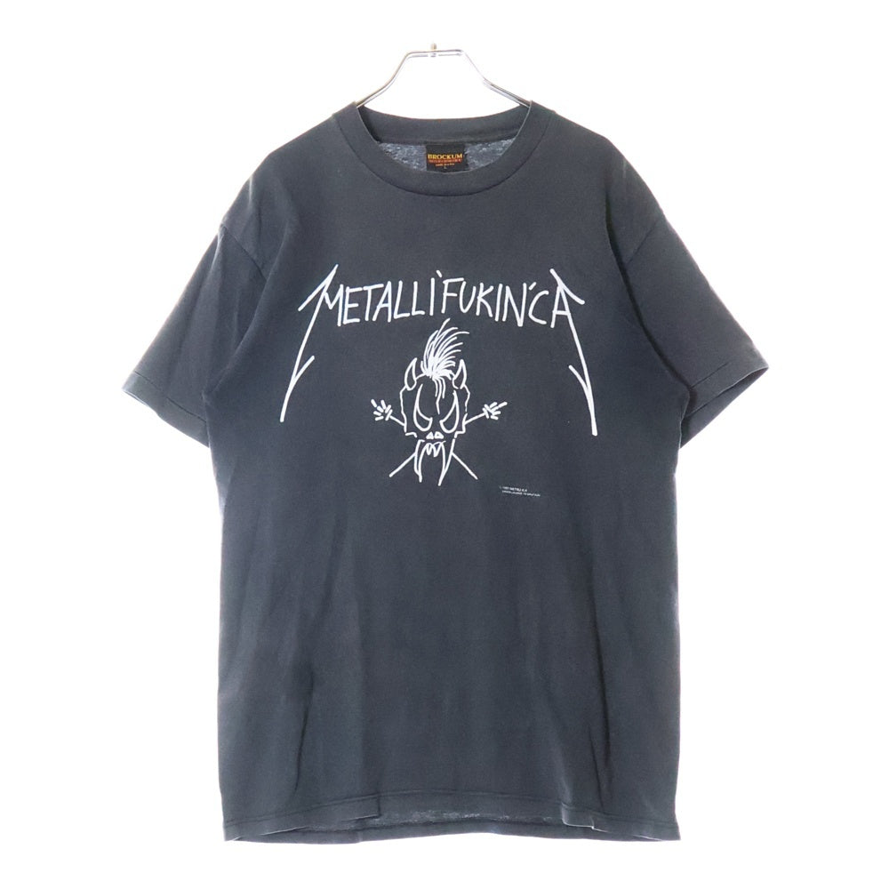 VINTAGE(ヴィンテージ) 90s METALLICA 1993 METALLIFUKINCA BROCKUM TEE メタリカフロントプリント半袖Tシャツ カットソー ブラック