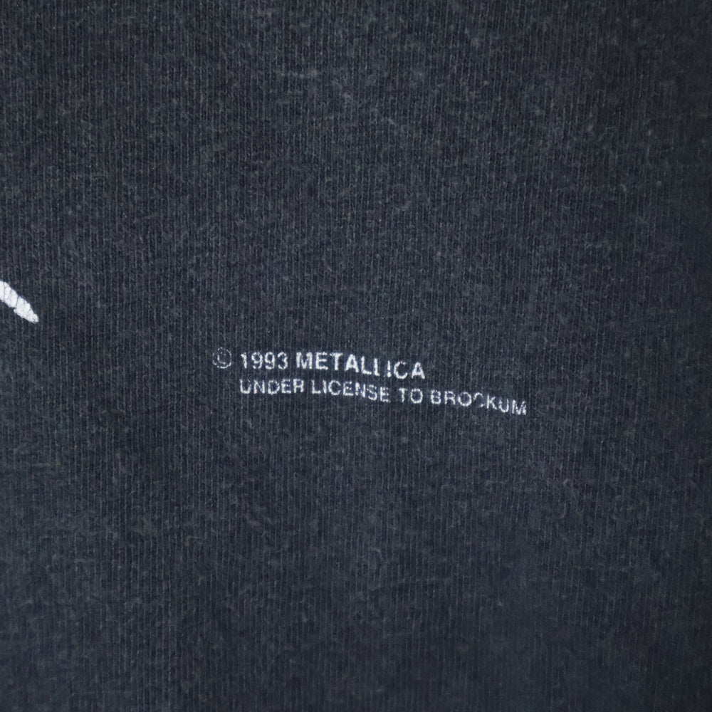 VINTAGE(ヴィンテージ) 90s METALLICA 1993 METALLIFUKINCA BROCKUM TEE メタリカフロントプリント半袖Tシャツ カットソー ブラック