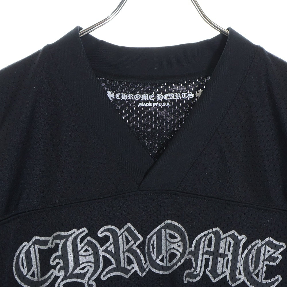 CHROME HEARTS(クロムハーツ) MESH WARM UP JERSEY TEE CHプリントメッシュTシャツ ブラック
