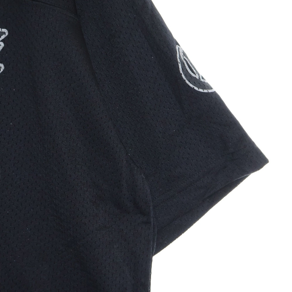CHROME HEARTS(クロムハーツ) MESH WARM UP JERSEY TEE CHプリントメッシュTシャツ ブラック