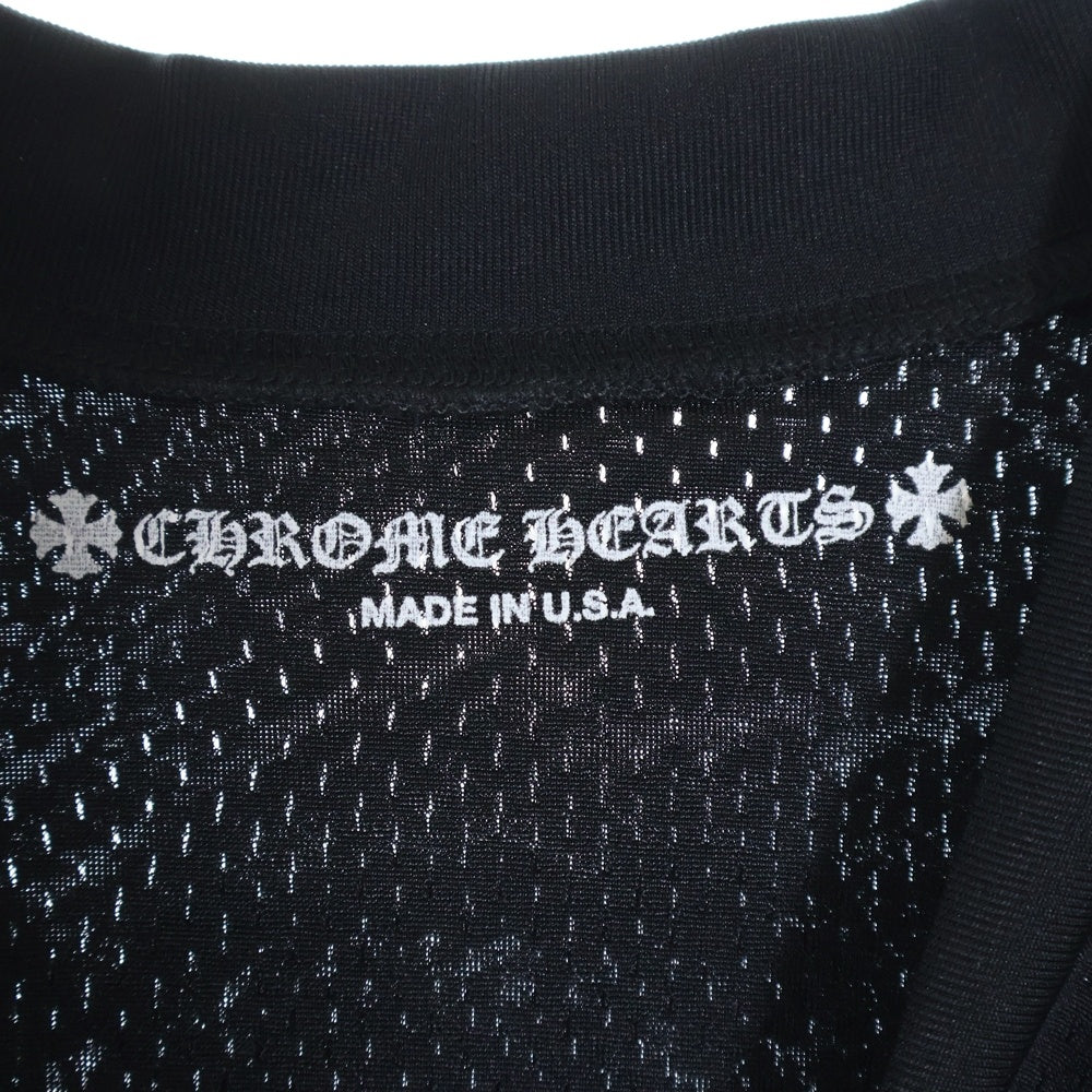 CHROME HEARTS(クロムハーツ) MESH WARM UP JERSEY TEE CHプリントメッシュTシャツ ブラック