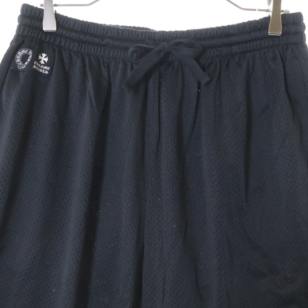 CHROME HEARTS(クロムハーツ) MESH WARM UP JERSEY CHプリントメッシュハーフパンツ ブラック