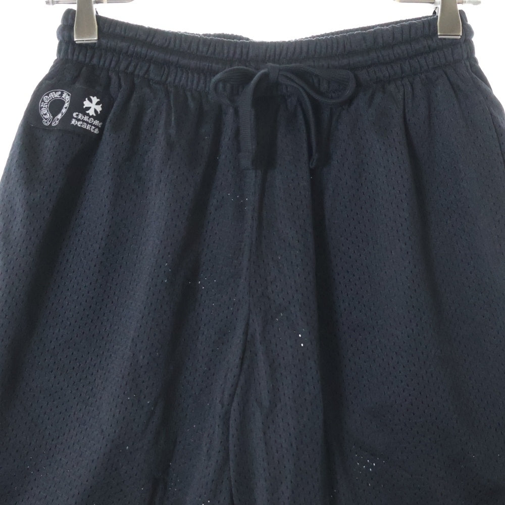 CHROME HEARTS(クロムハーツ) MESH WARM UP JERSEY CHプリントメッシュハーフパンツ ブラック