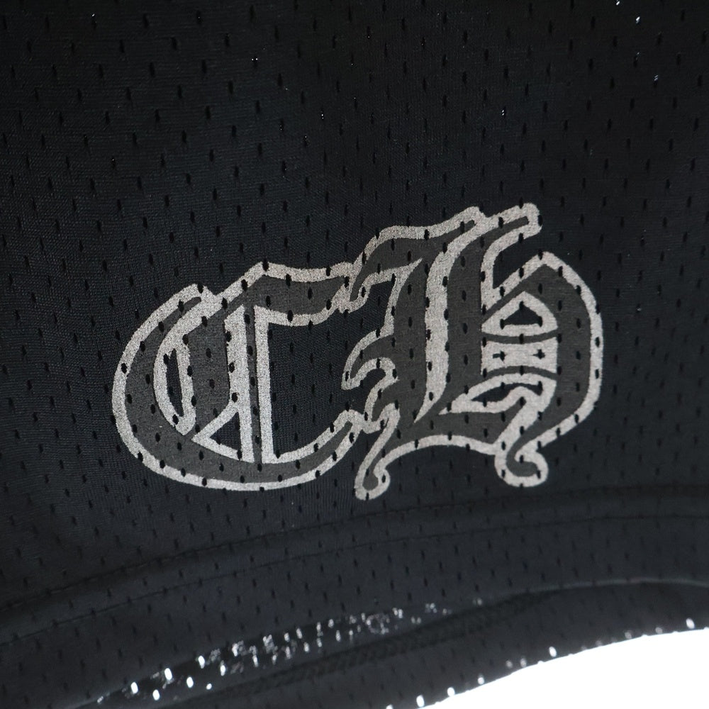 CHROME HEARTS(クロムハーツ) MESH WARM UP JERSEY CHプリントメッシュハーフパンツ ブラック