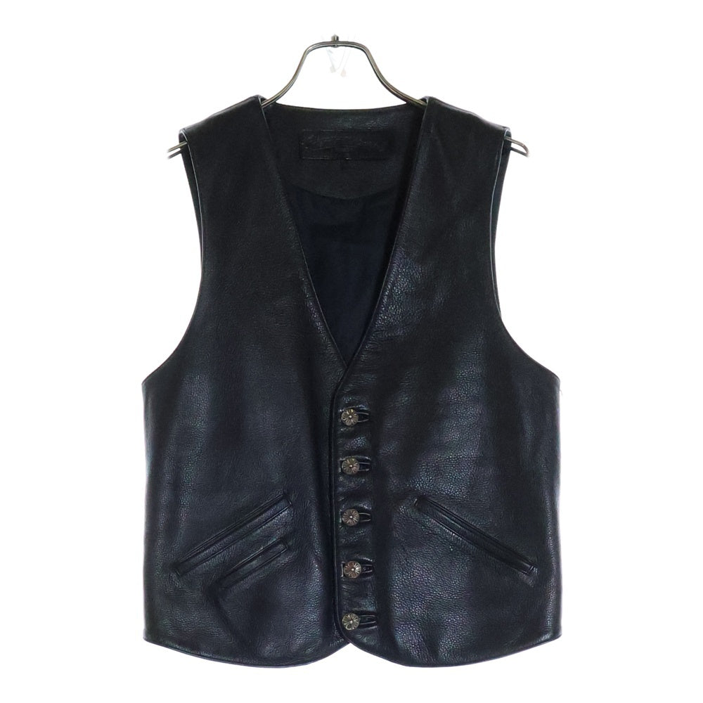 CHROME HEARTS(クロムハーツ) 5BTN VEST 5ボタンレザーベスト
