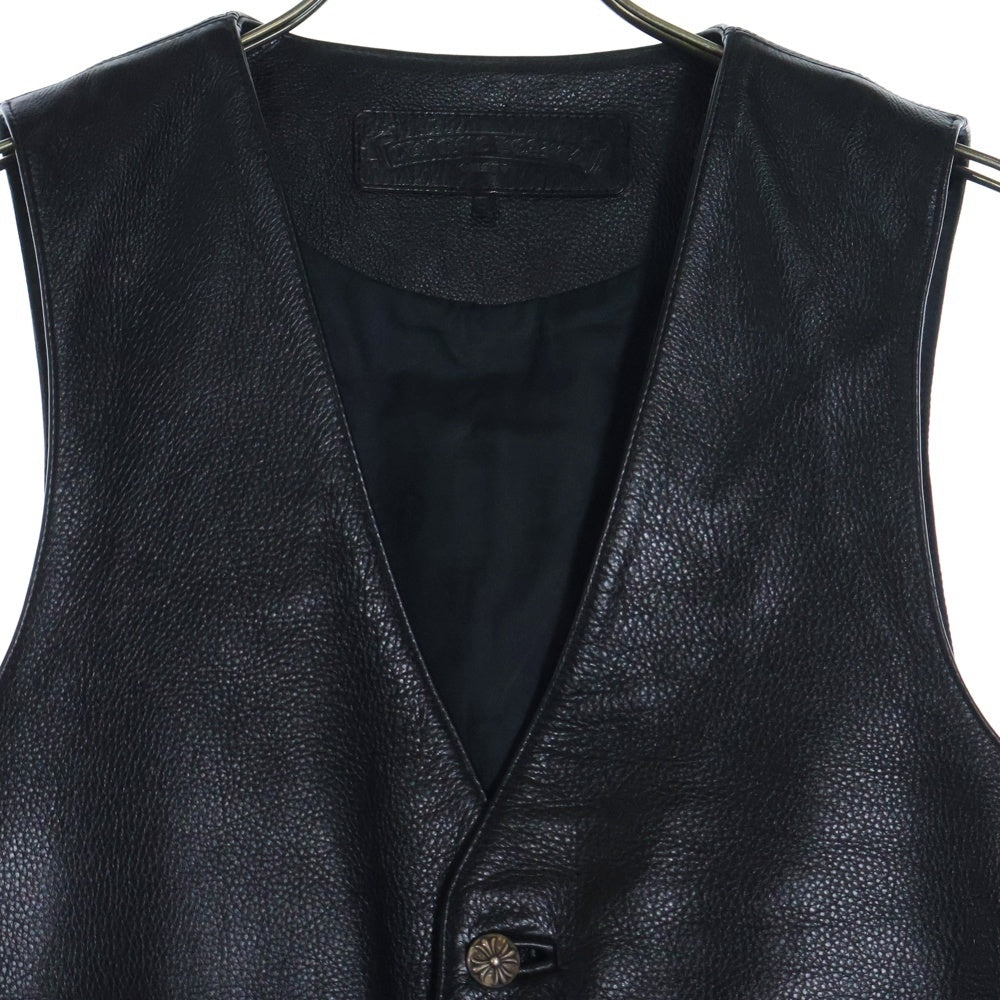CHROME HEARTS(クロムハーツ) 5BTN VEST 5ボタンレザーベスト