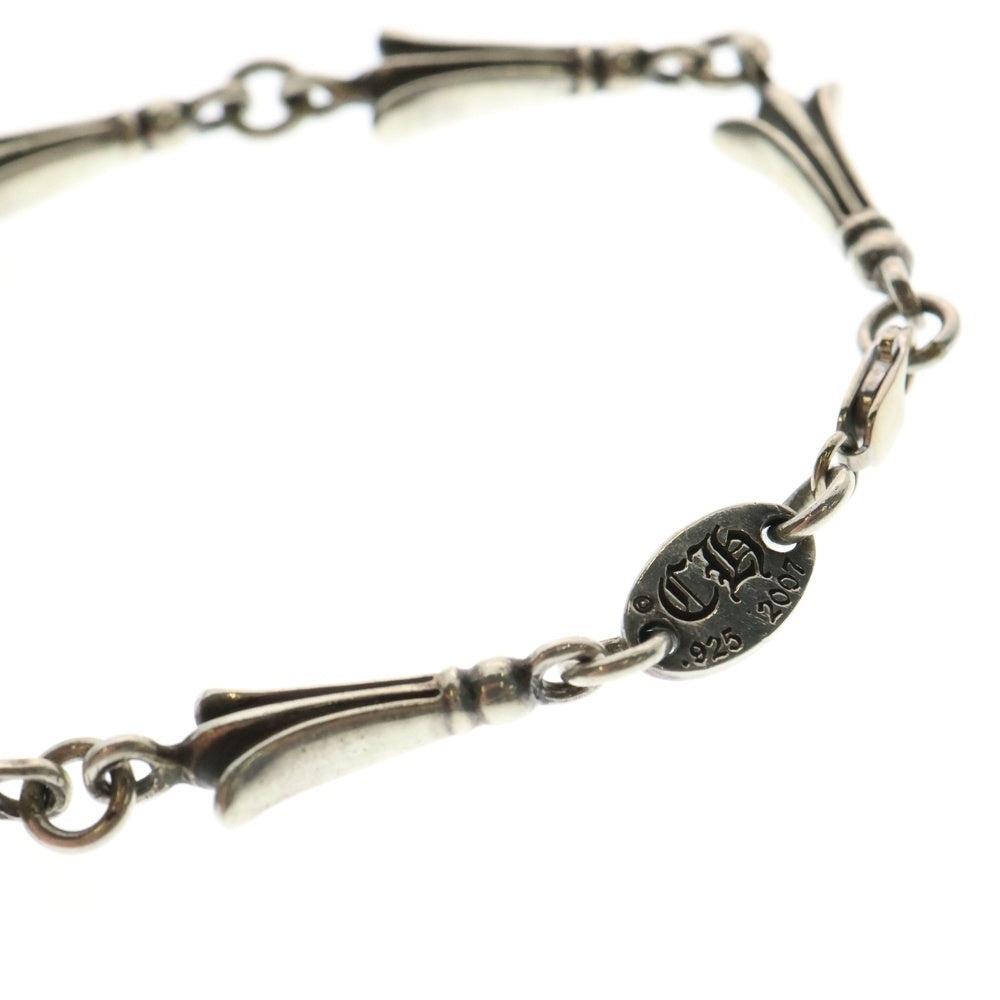 CHROME HEARTS(クロムハーツ) MINI CRSSTL LNK ミニクロステイル リンク ブレスレット シルバー