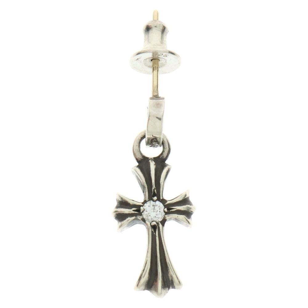 CHROME HEARTS(クロムハーツ) BBY F PPRCHN 1 DIA/ベイビーファットドロップ 1 ダイヤ ピアス シルバー