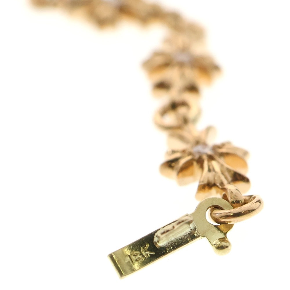 CHROME HEARTS(クロムハーツ) 22K TNY E CH PLS P D タイニーECHプラス PAVEダイヤ ゴールドブレスレット 12LINK